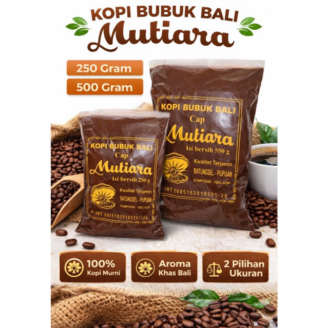 Kopi Mutiara Bubuk Asli Bali Khas Tabanan Pupuan