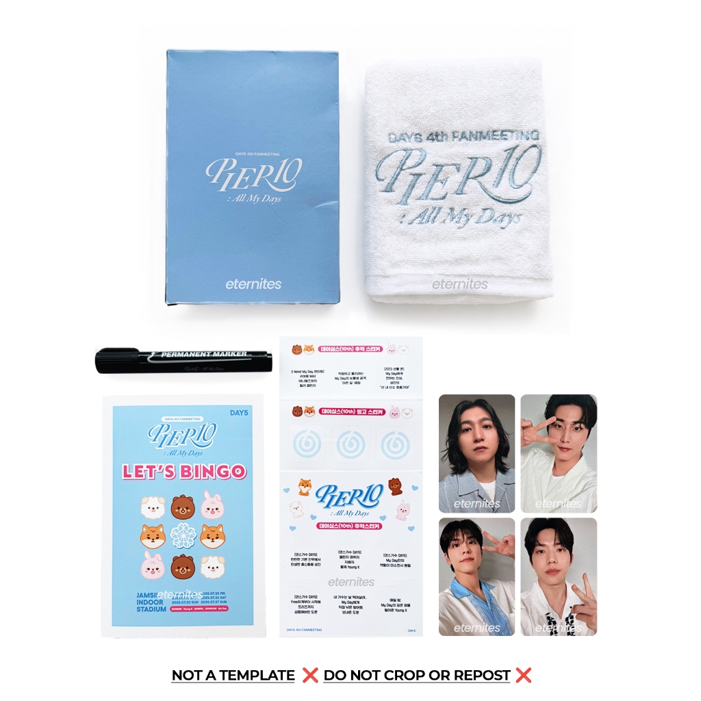 [ READY STOCK / OFFICIAL ] DAY6 - PIER10 ENTRANCE GIFT SET KIT TOWEL PHOTOCARD PC SUNGJIN YoungK WON