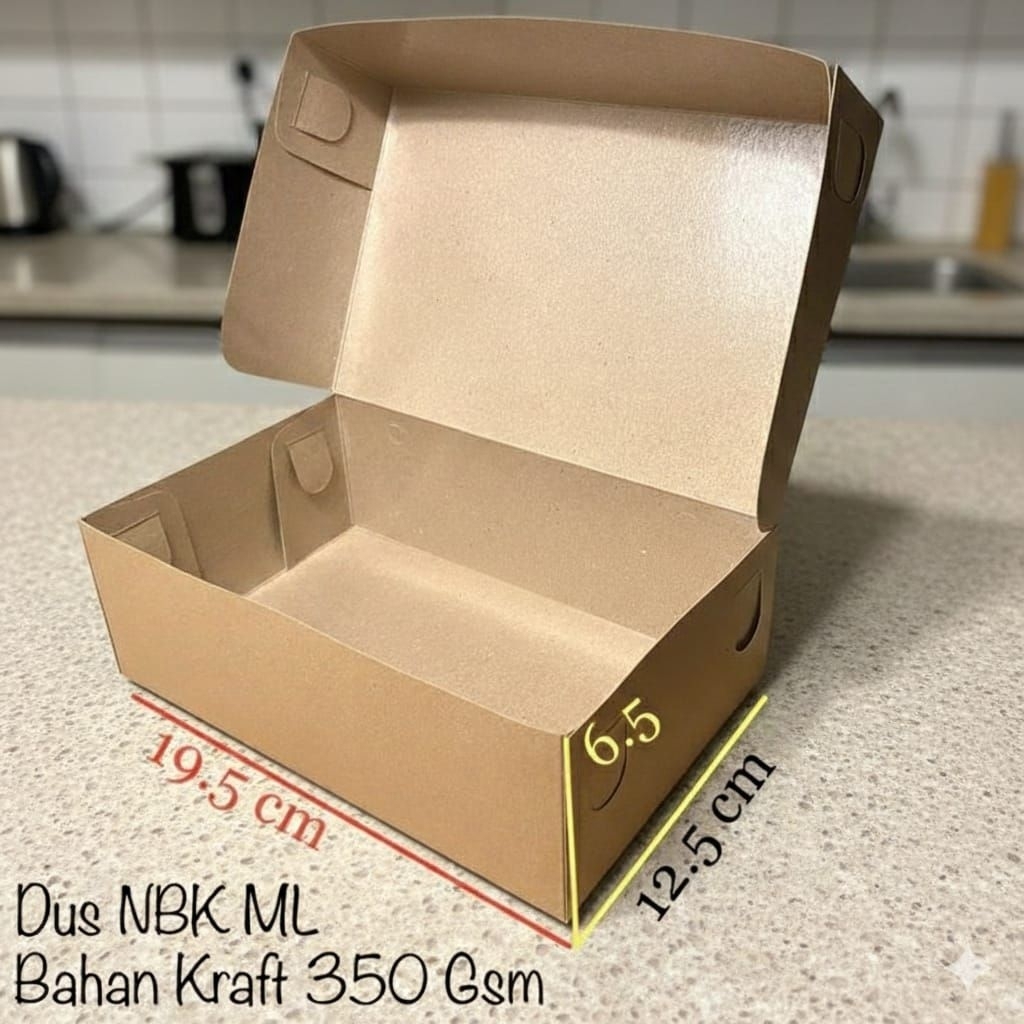 Kardus kue NBK / Snack Box Brownies Bolen Lemper