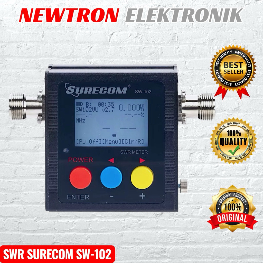 SWR Surecom SW-102 Digital VHF UHF 125-525MHz Power Meter SW102