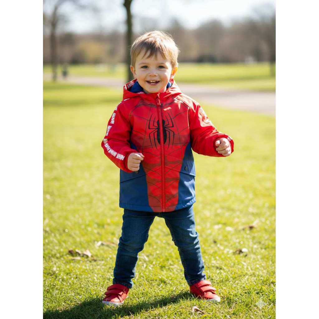 jaket Hoodie Marvel windbreaker spiderman