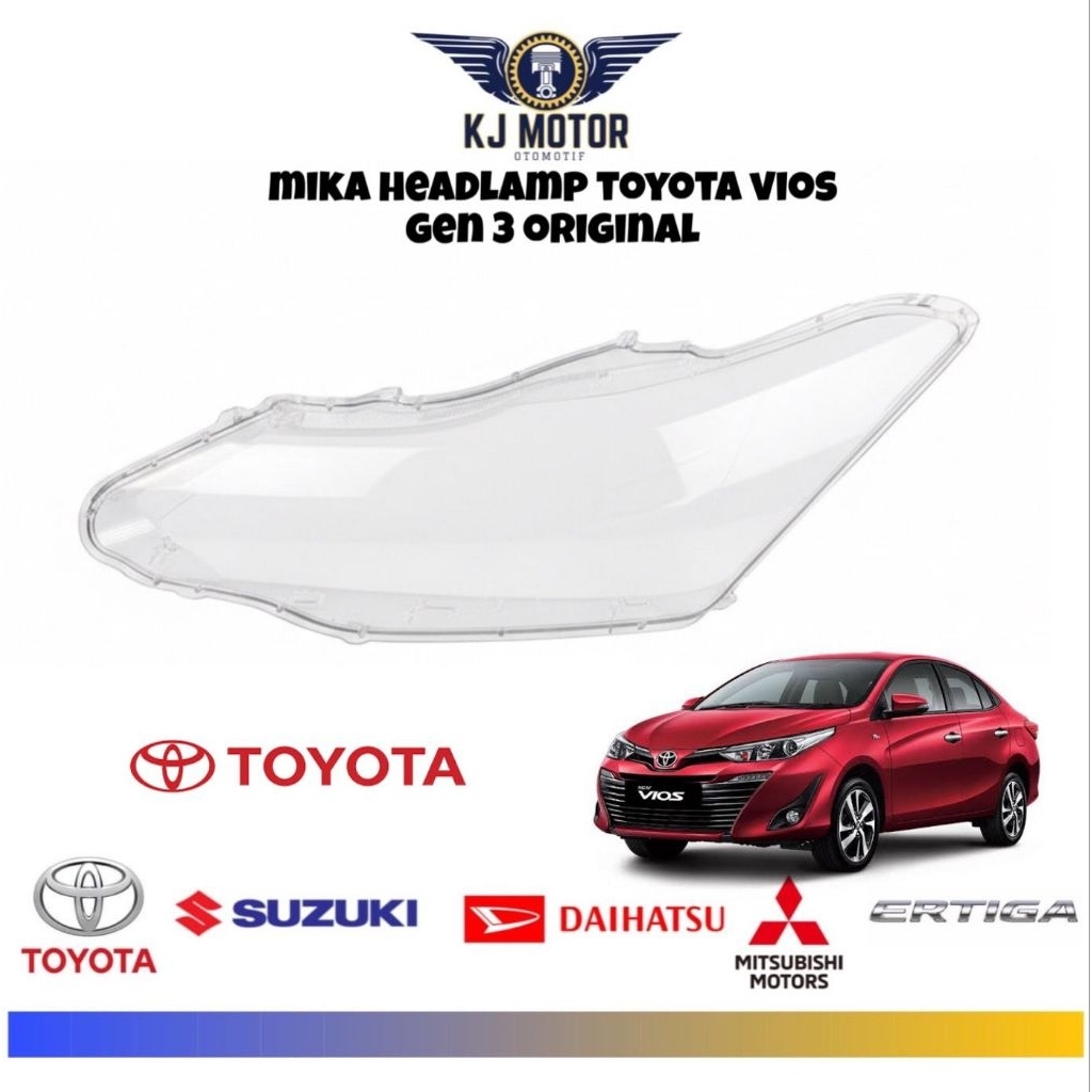￼mika headlamp lampu depan toyota vios gen 3 original 2013 2014 2015 2016 2017 kanan atau kiri mika 