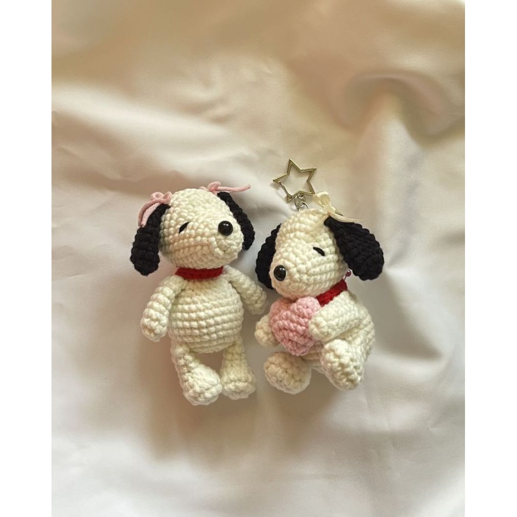 Gantungan Kunci Snoopy | Snoopy Keychain | Crochet Snoopy | Custom Keychain