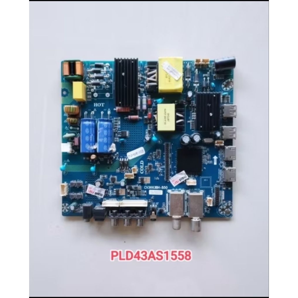 mainboard mb TV LED polytron PLD43AS1558 43AS1558