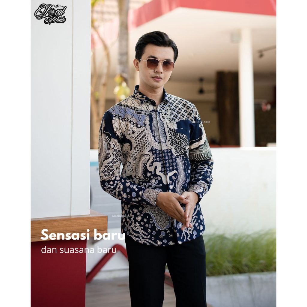 MENSBATIK - KUSUMA BHUANA - Kemeja Batik Slimfit - Look Anggun & Gagah - Untuk Anak Muda Modern