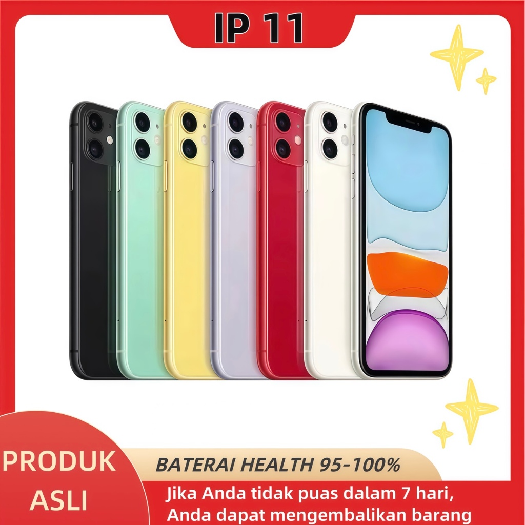 IP 11 64GB/128GB/256GB Original 100% Second Like New Fullset