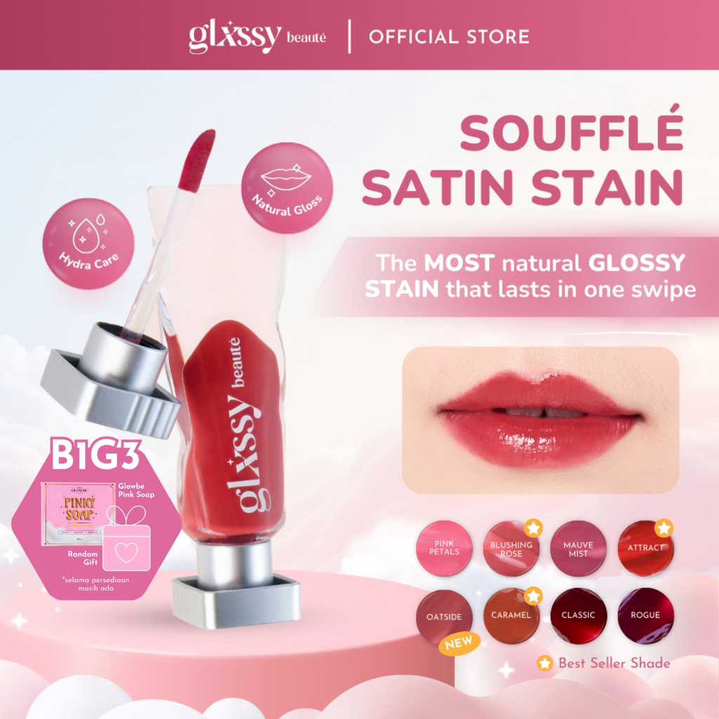 Glxssy Beaute Souffle Satin Stain - Lip Tint