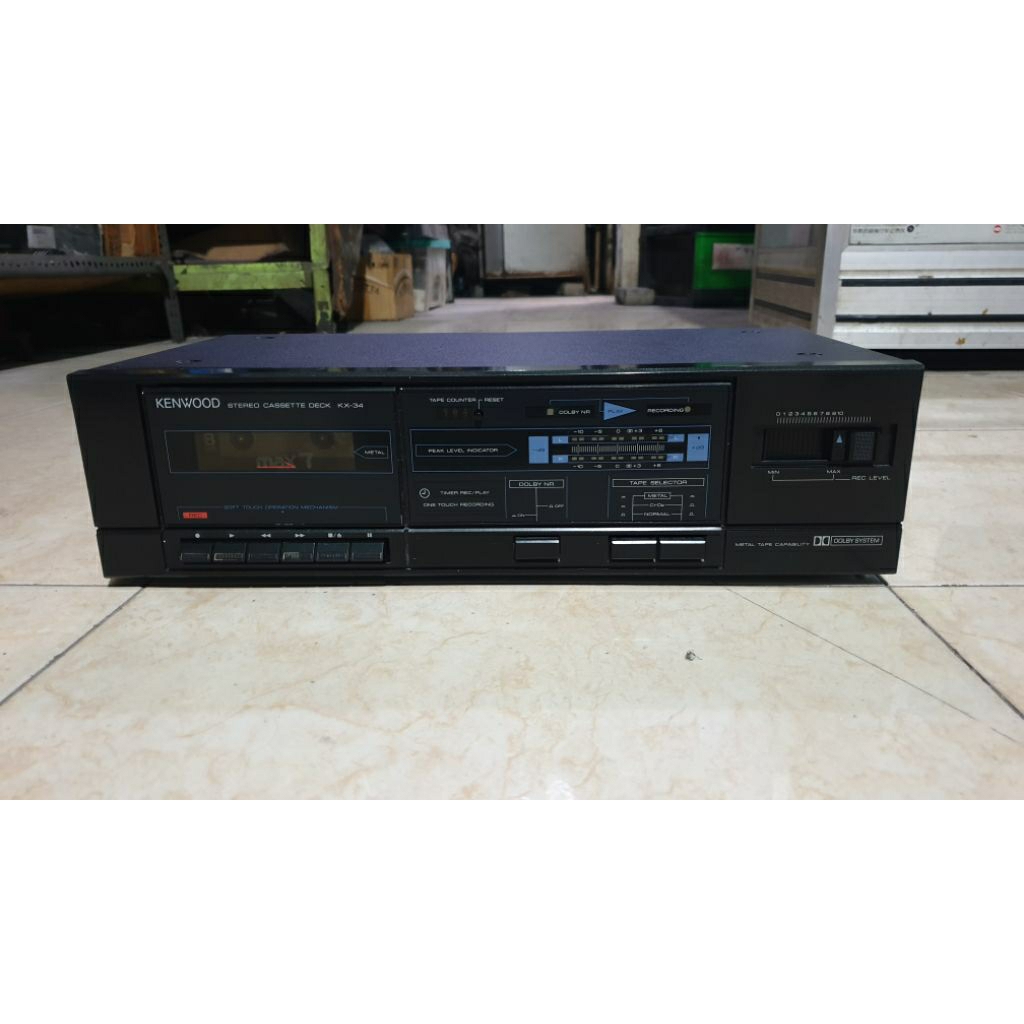 tape deck player kaset pita vintage kenwood kx-34 second bekas normal siap pakai sudah di tes