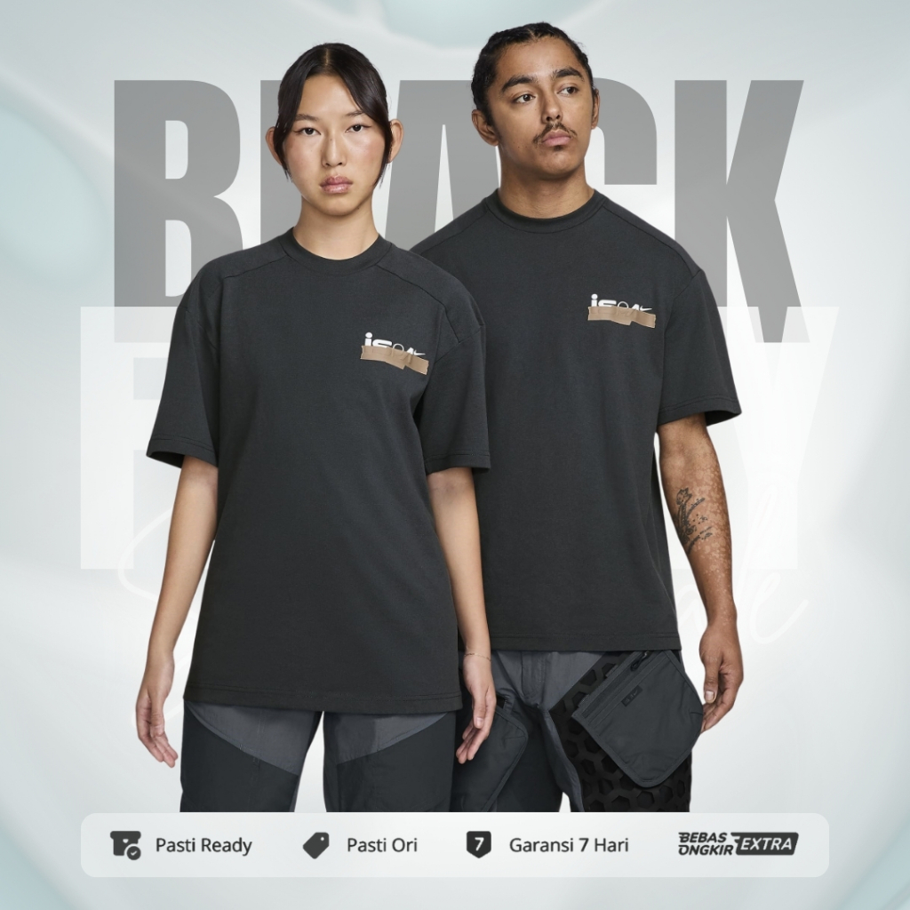 Kaos Nike Original Pria Sportswear NIKE ISPA T-Shirt - Anthracite