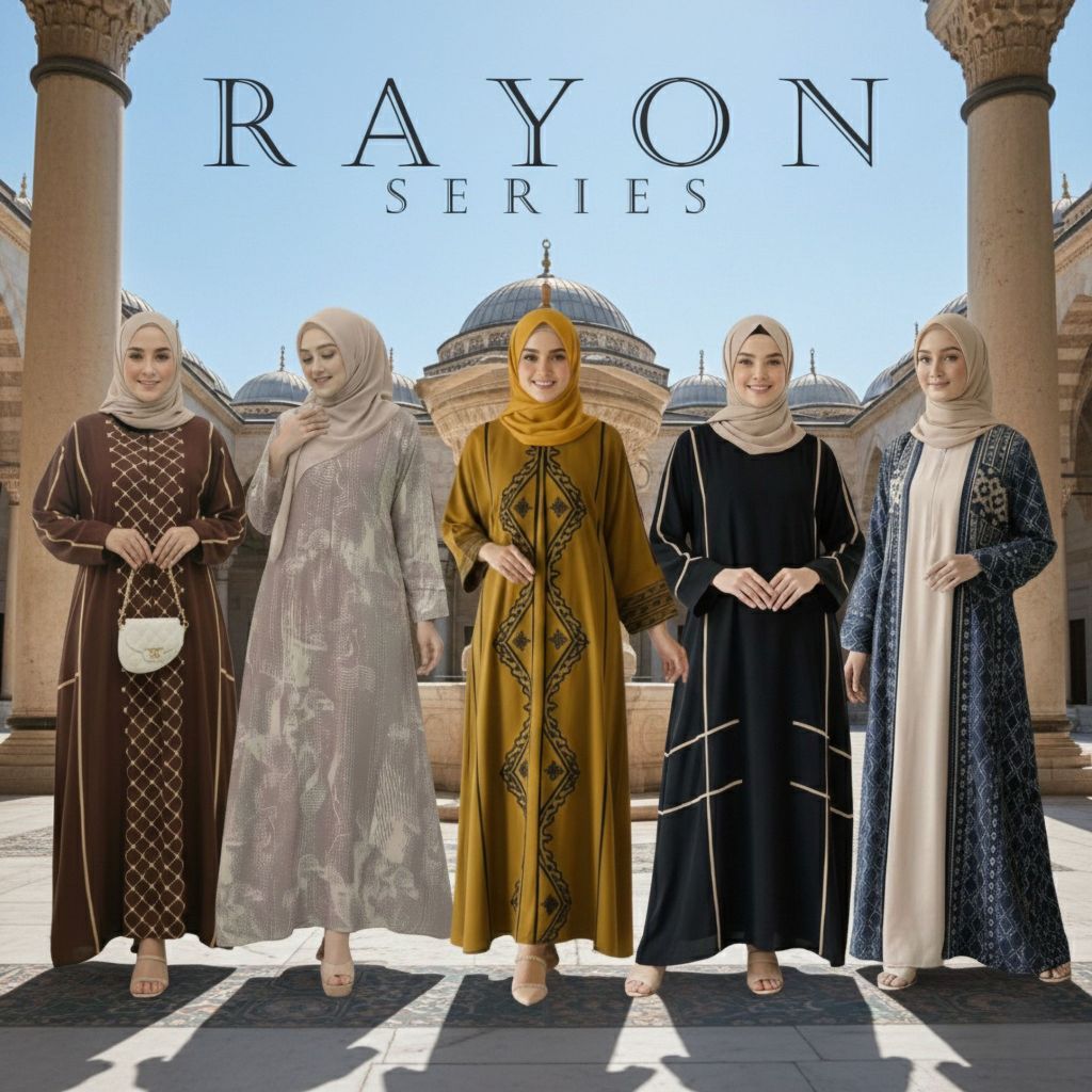 Baju Muslim Syari Gamis Bahan Rayon Adem Elegan Nyaman Dan Busui Friendly - Gamis Giza