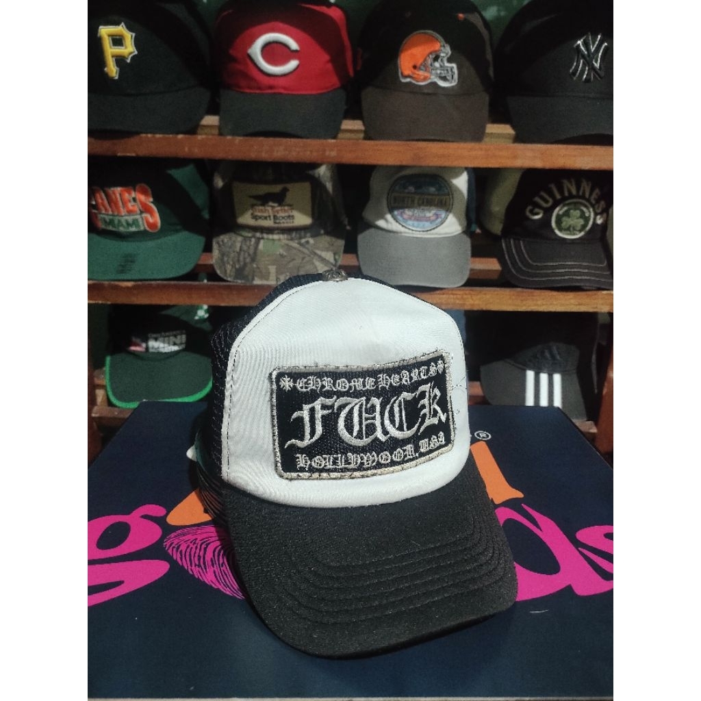 Chrome Hearts Trucker Black White Hat