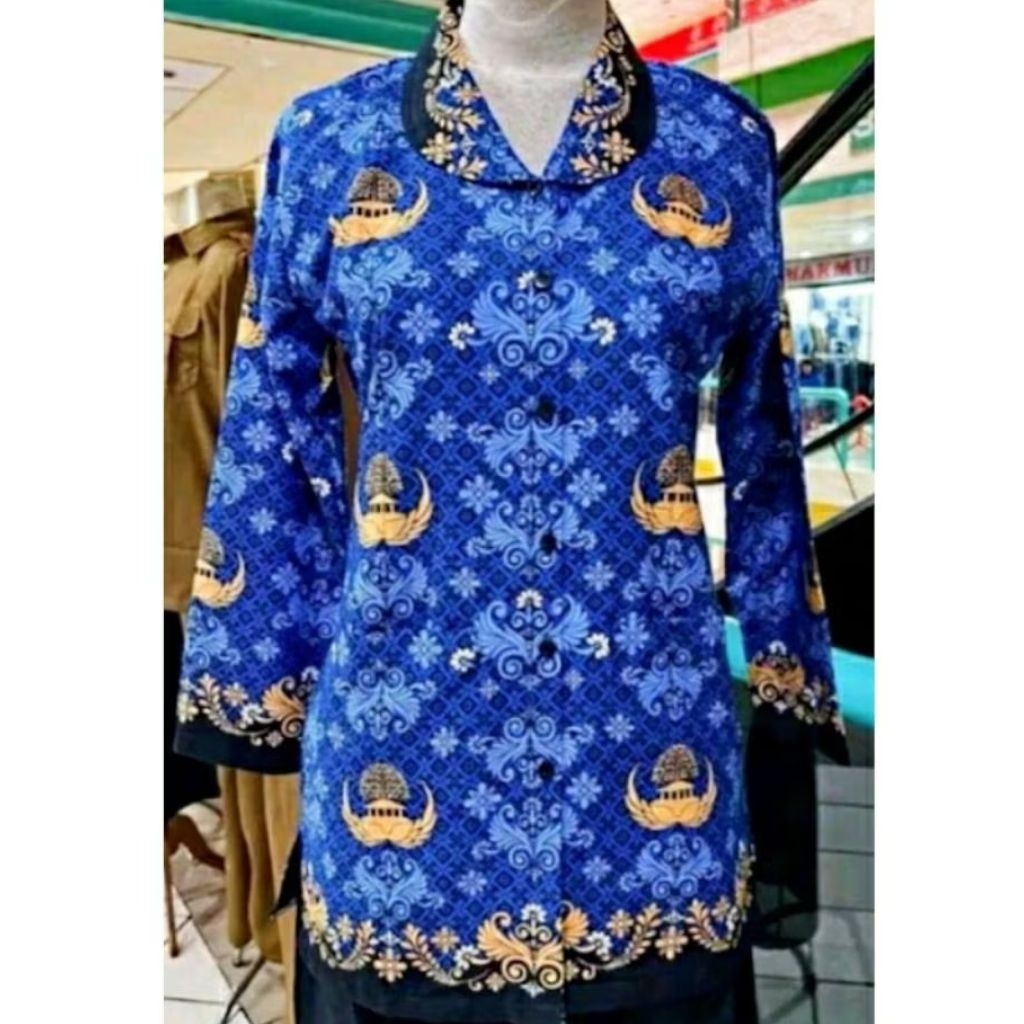 Seragam KORPRI Wanita Batik Wanita Korpri dilapisi dengan puring