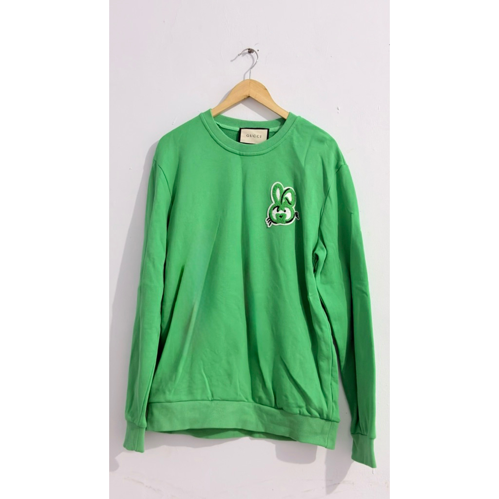Preloved - Jual Sweater Gucci Dans Le Vert Green Bunny Size L