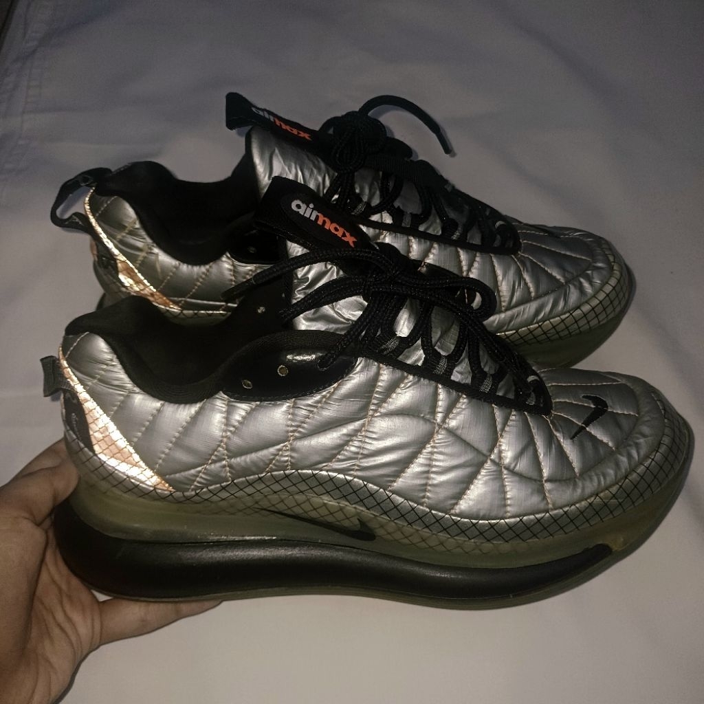 Nike Air MX 720-818 Sneakers Metallic Silver | Sepatu Running Shoes Run Lari Sports Jogging Futurist