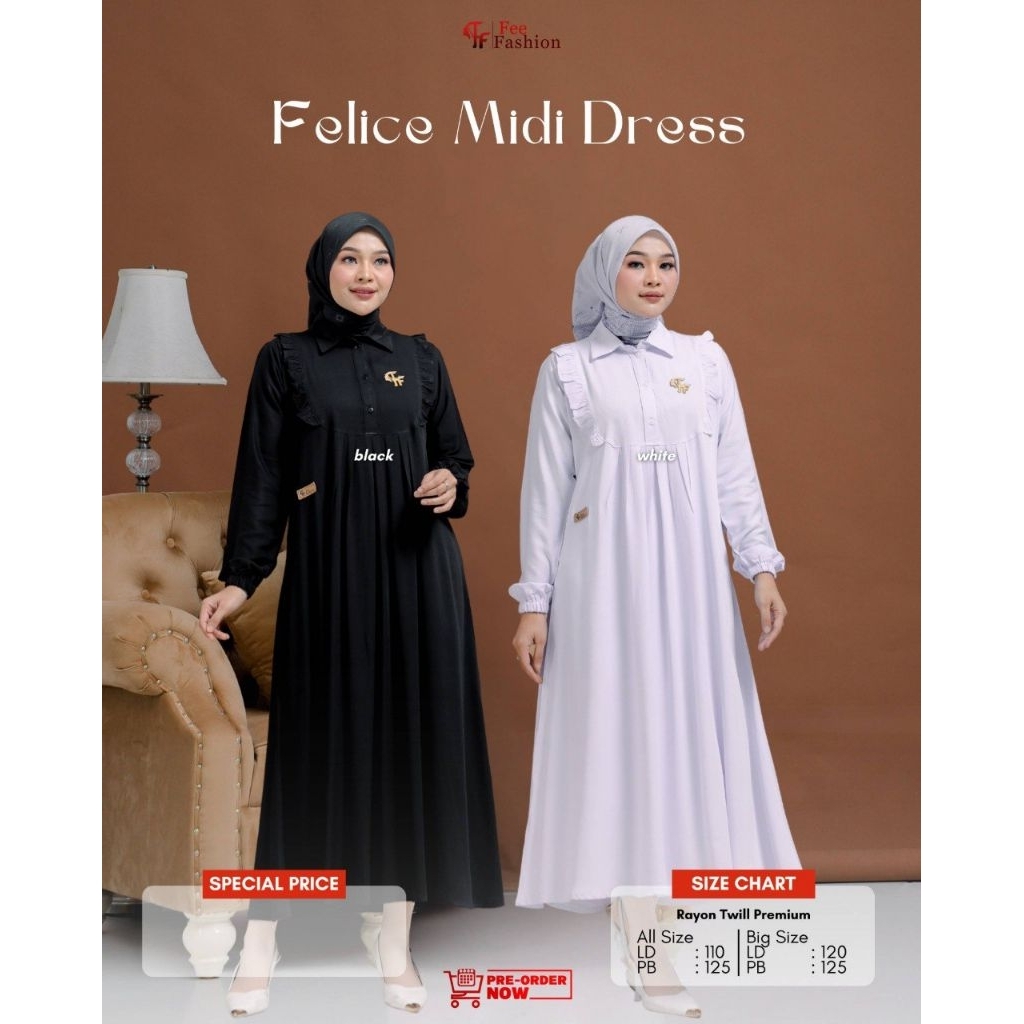 Felice Midi Dress/Fee Fashion/MIDI Dress