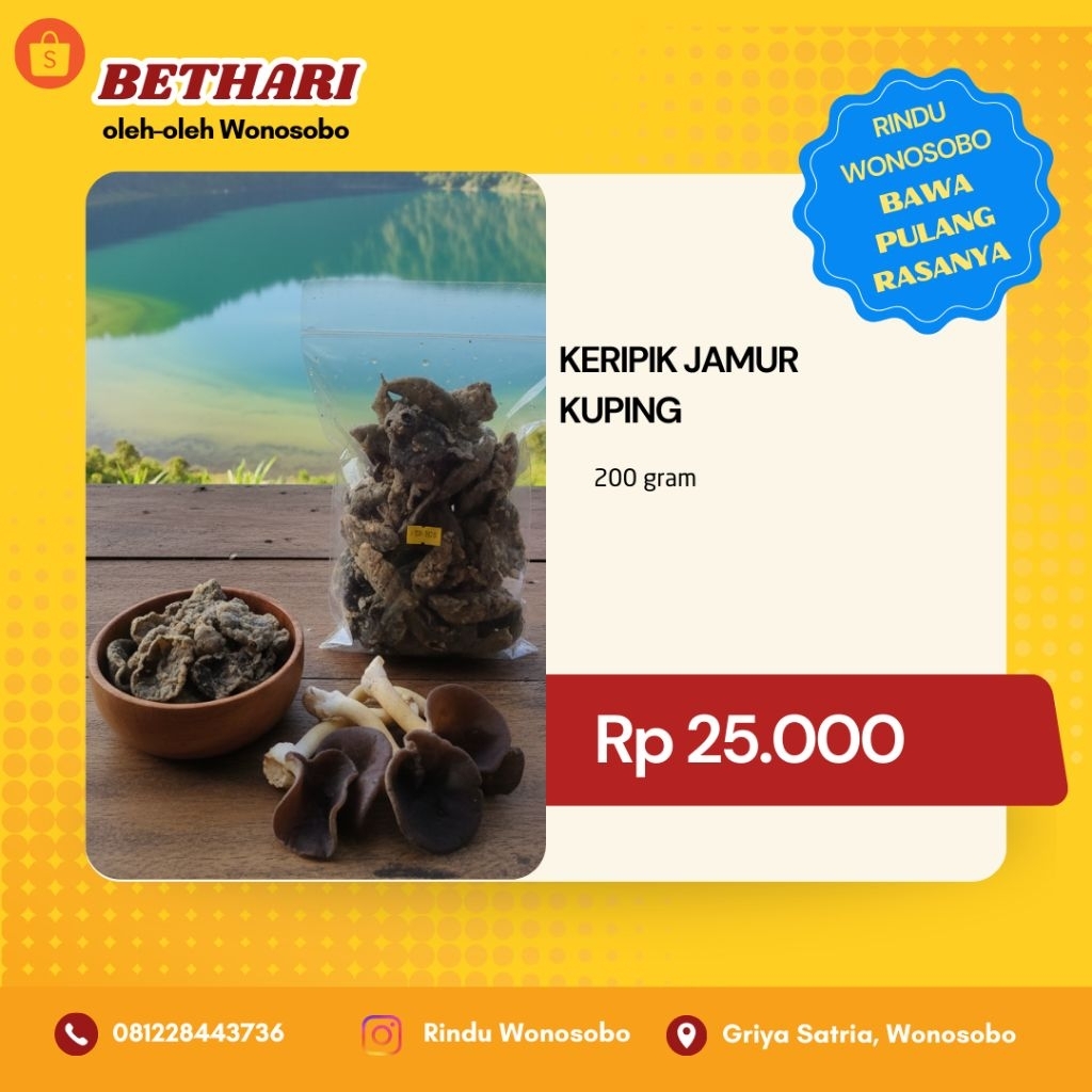KERIPIK JAMUR KUPING KHAS WONOSOBO