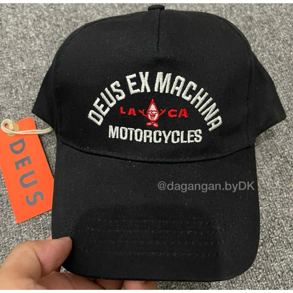 Topi Deus Ex Machina Laica Original 100% Full Hitam