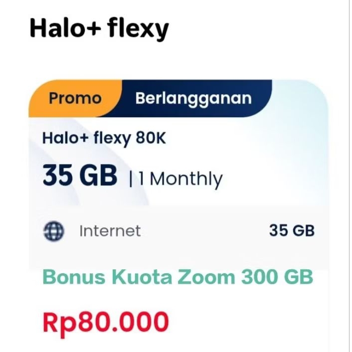 Kartu Perdana Telkomsel Halo Flexy