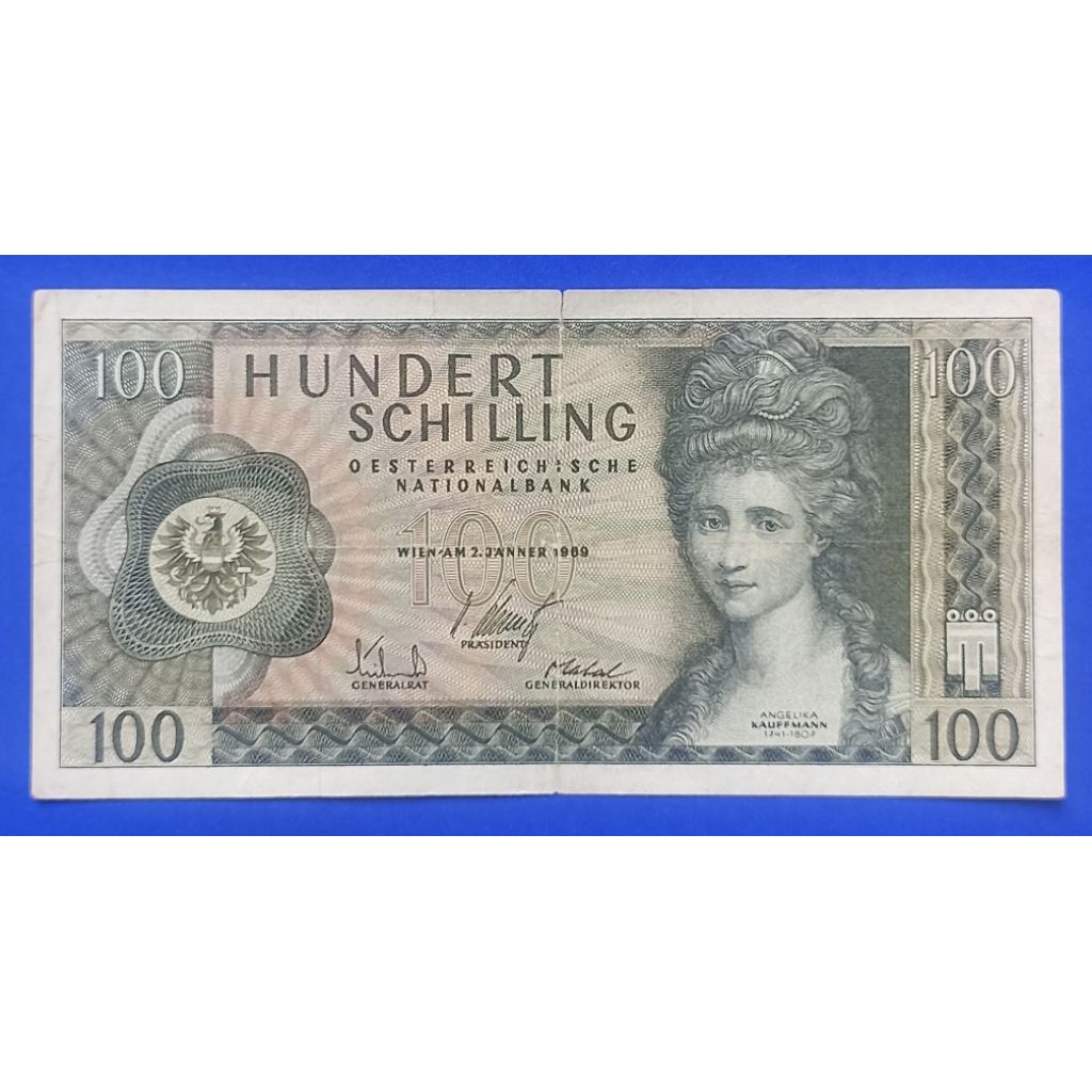 UANG KERTAS AUSTRIA 1OO SCHILLING