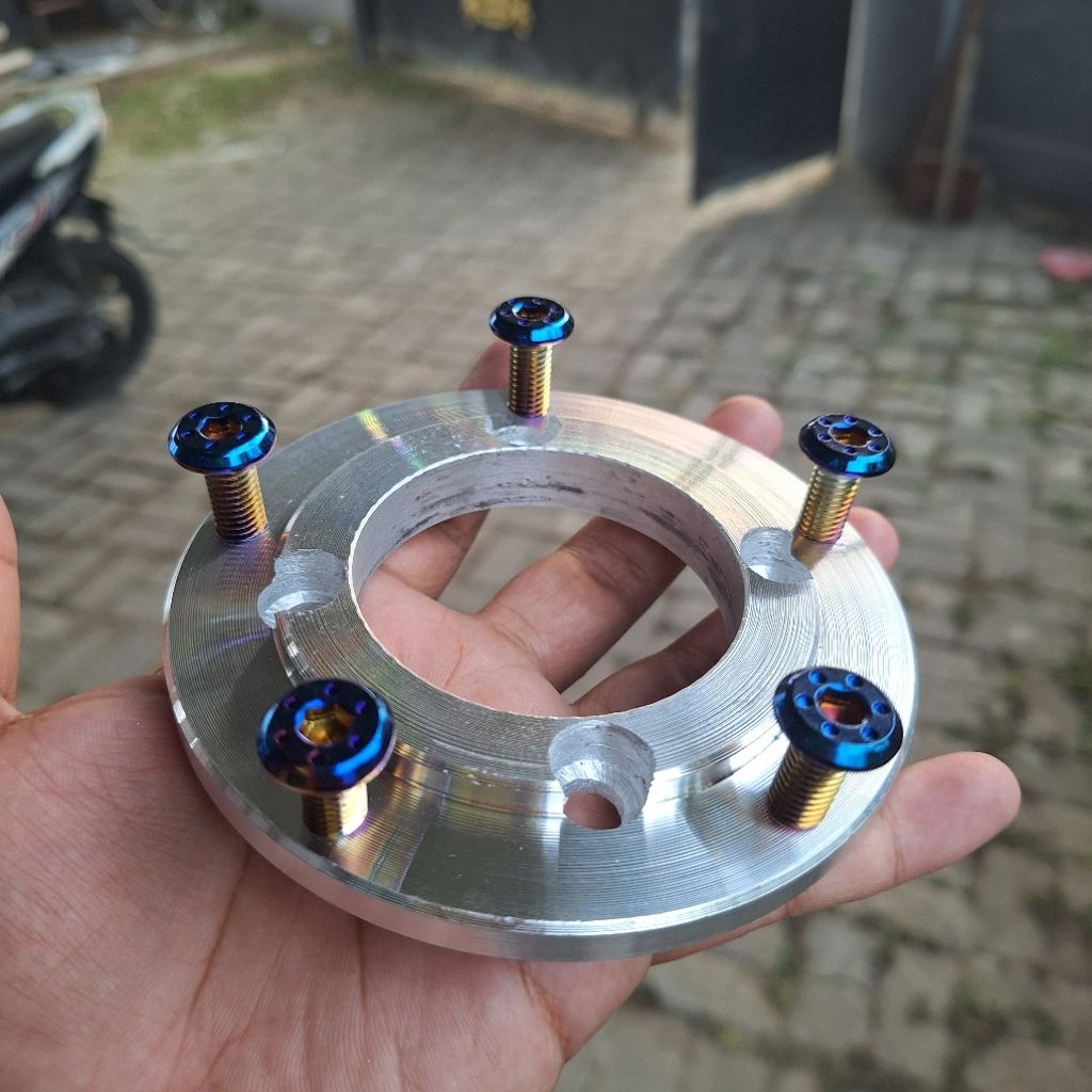 Plendes Adaptor Cakram Depan Tromol Yamaha Vixion New disc Piringan Jupiter Mx set baut