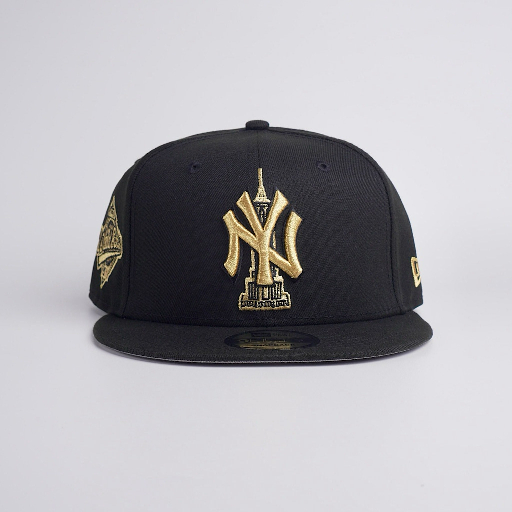 topi new era original new york yankees world series black gold