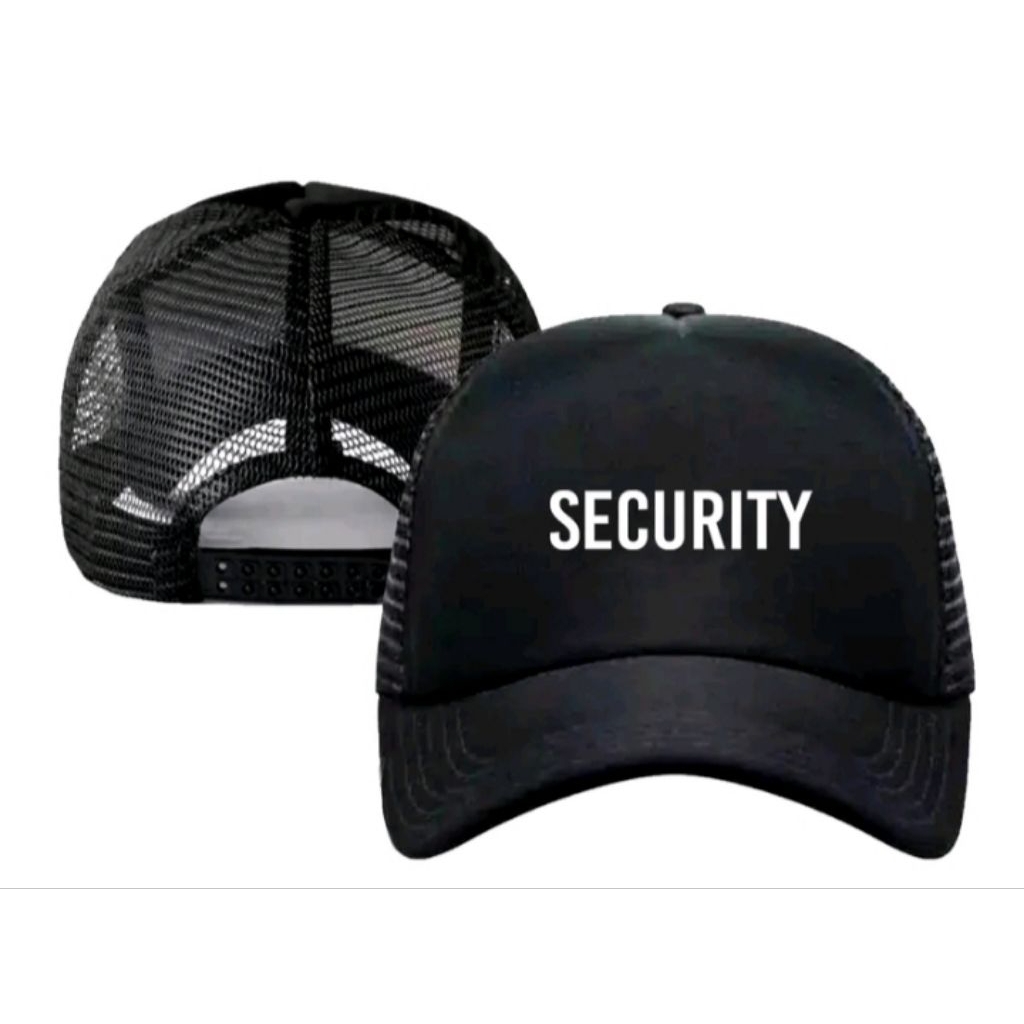 Topi trucker jaring security bisa costume keren