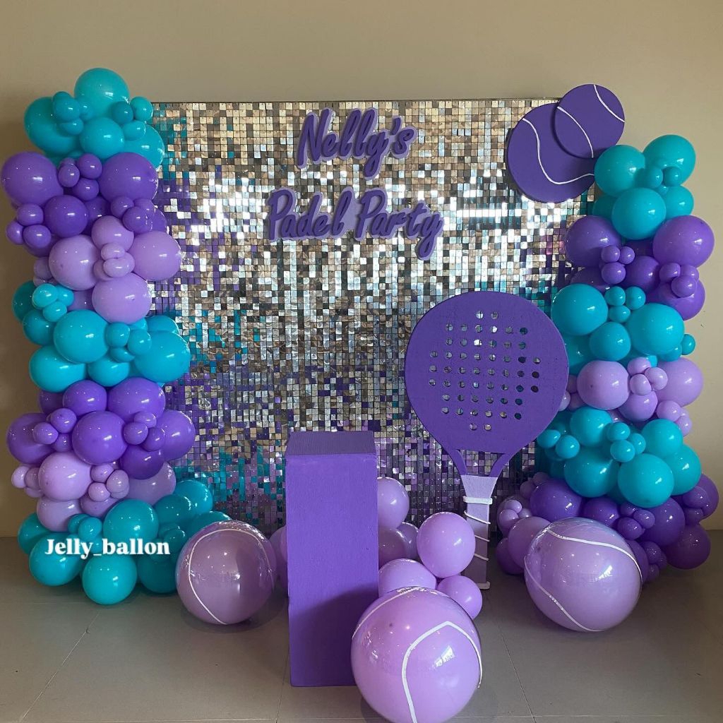 Dekorasi backdrop sequin birthday