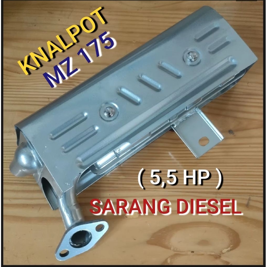 MZ 175 / MZ 200 MUFFLER SILENCER KNALPOT MESIN PENGGERAK BENSIN YAMAHA ( 5,5 HP ) ASLI TRG