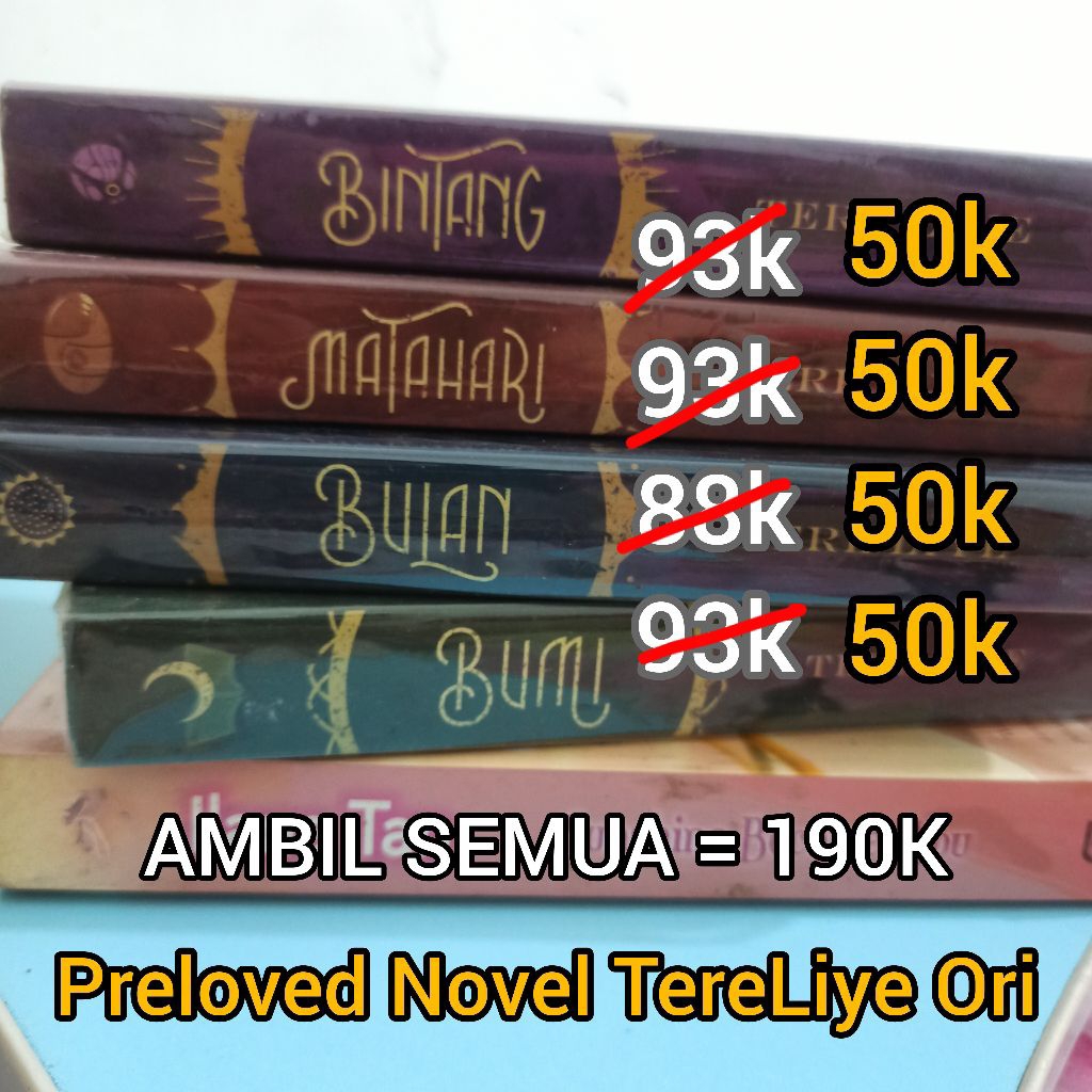 preloved bumi series novel bekas secondhand
