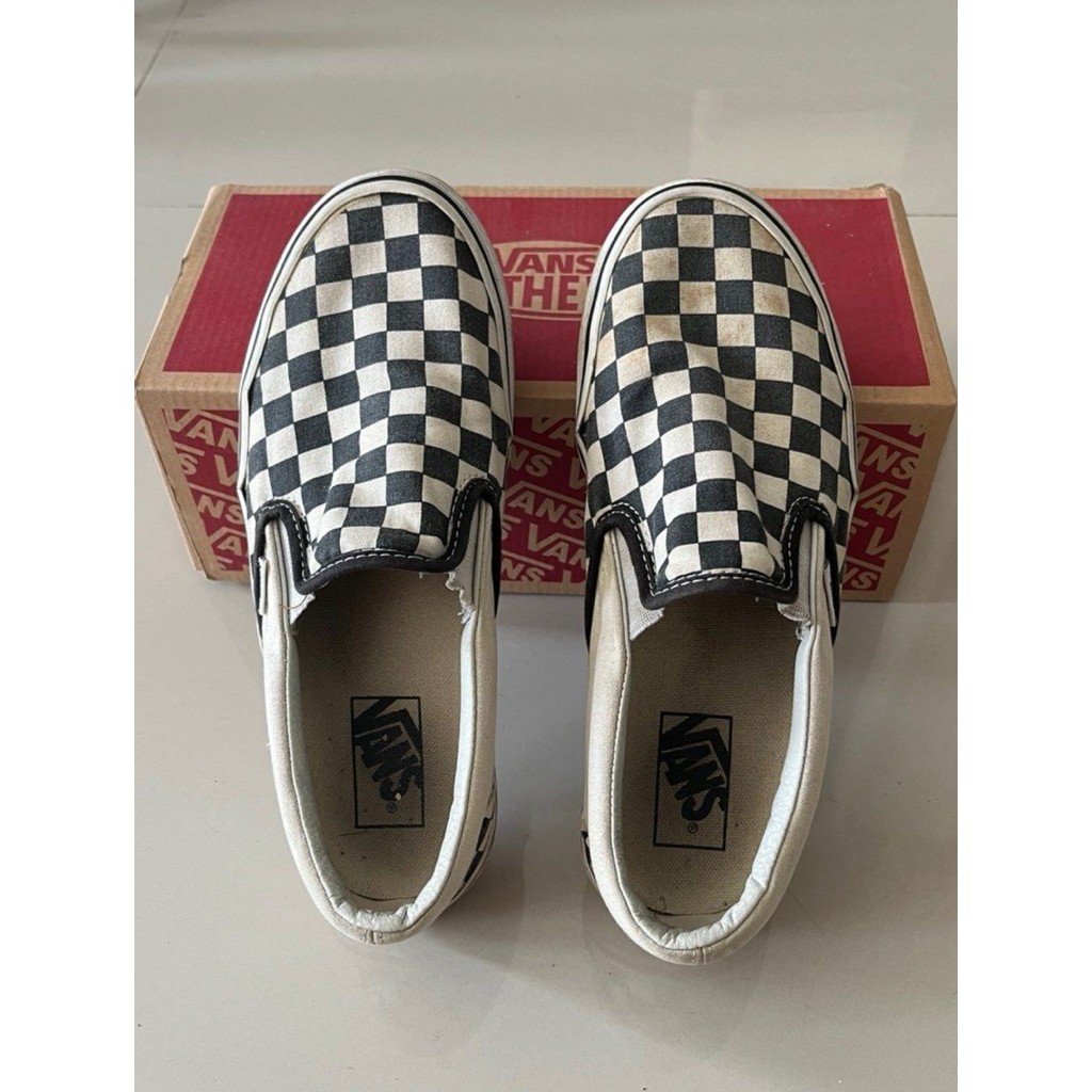 ORI 100% Second VNS Slip On Classic Checkerboard