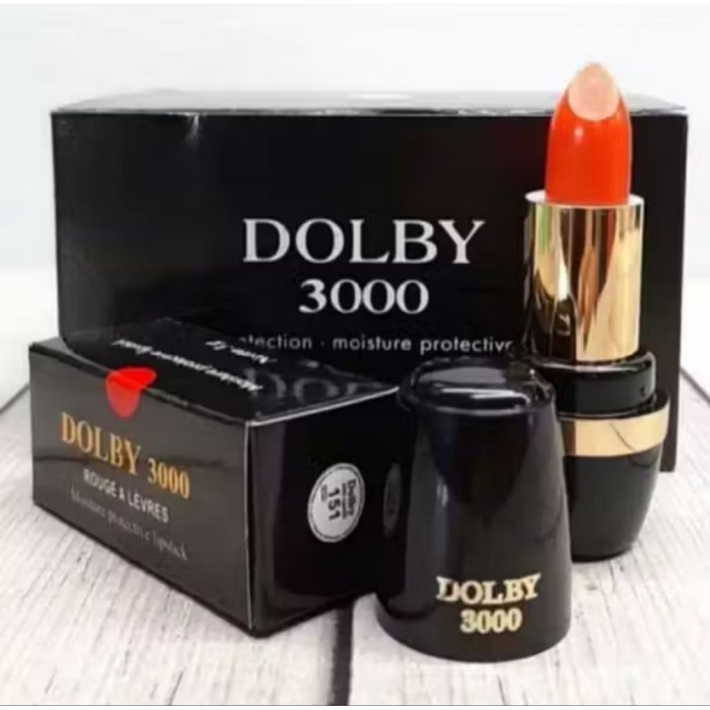 Lipstik Dolby 3000 Kode 151 - Warna Orange, Tampilan Pink Alami, Lembut dan Mengkilap