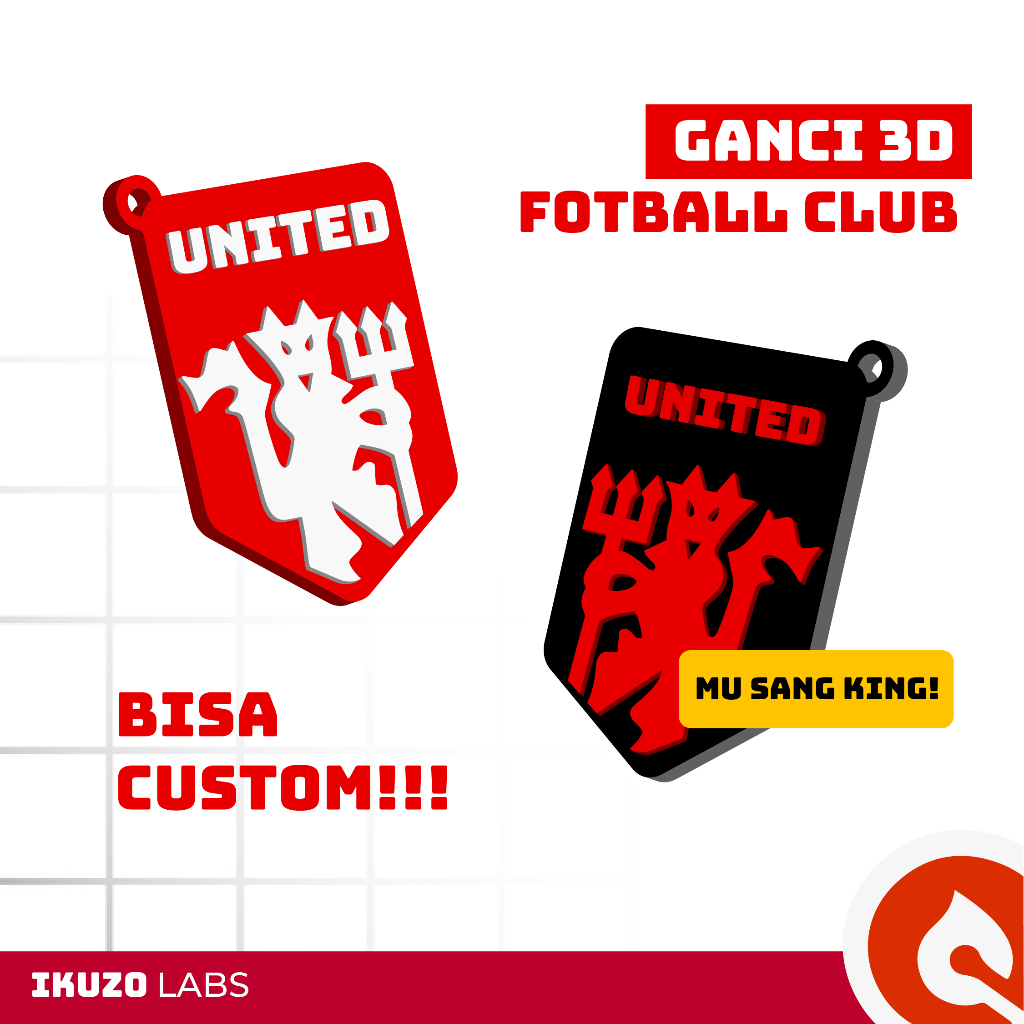 Gantungan Kunci CLUB Bola Gantungan Kunci FC Mobile Glorious Ganci Keychain Champions Aksesoris