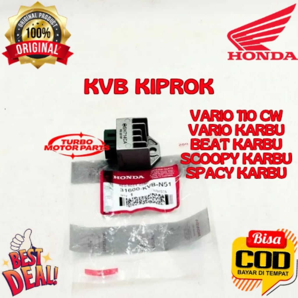 KIPROK ORIGINAL HONDA KODE KVB, KIPROK VARIO 110 CW, KIPROK VARIO KARBU, KIPROK BEAT KARBU, KIPROK S
