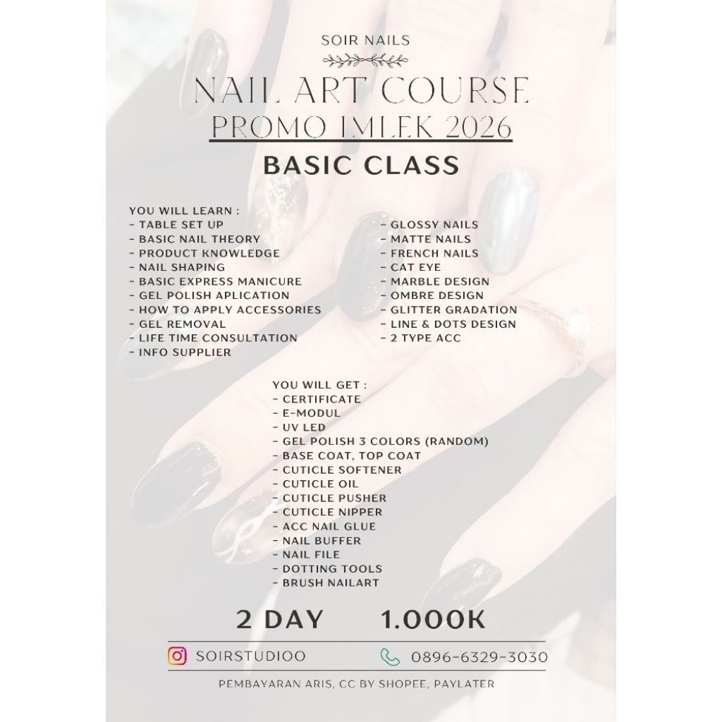 KURSUS BASIC NAIL ART MAKASSAR