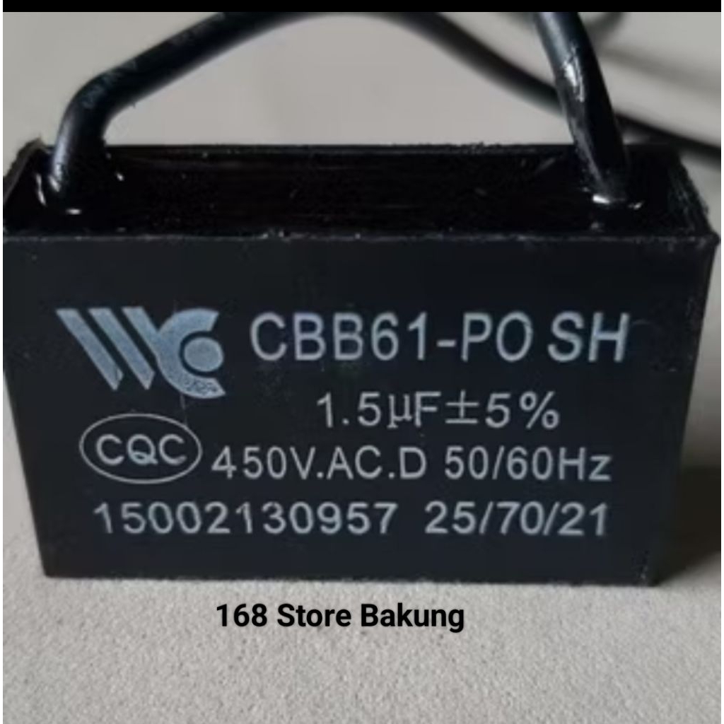 KAPASITOR KIPAS ANGIN 1,2UF, 1,5UF, 1,8UF 2,0UF, 3,0UF 4,0UF, 5.0 UF