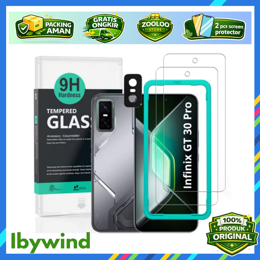 Ibywind Tempered Glass untuk Infinix GT 30 Pro 5g - Infinix GT 30 5g - Infinix Hot 60 Pro