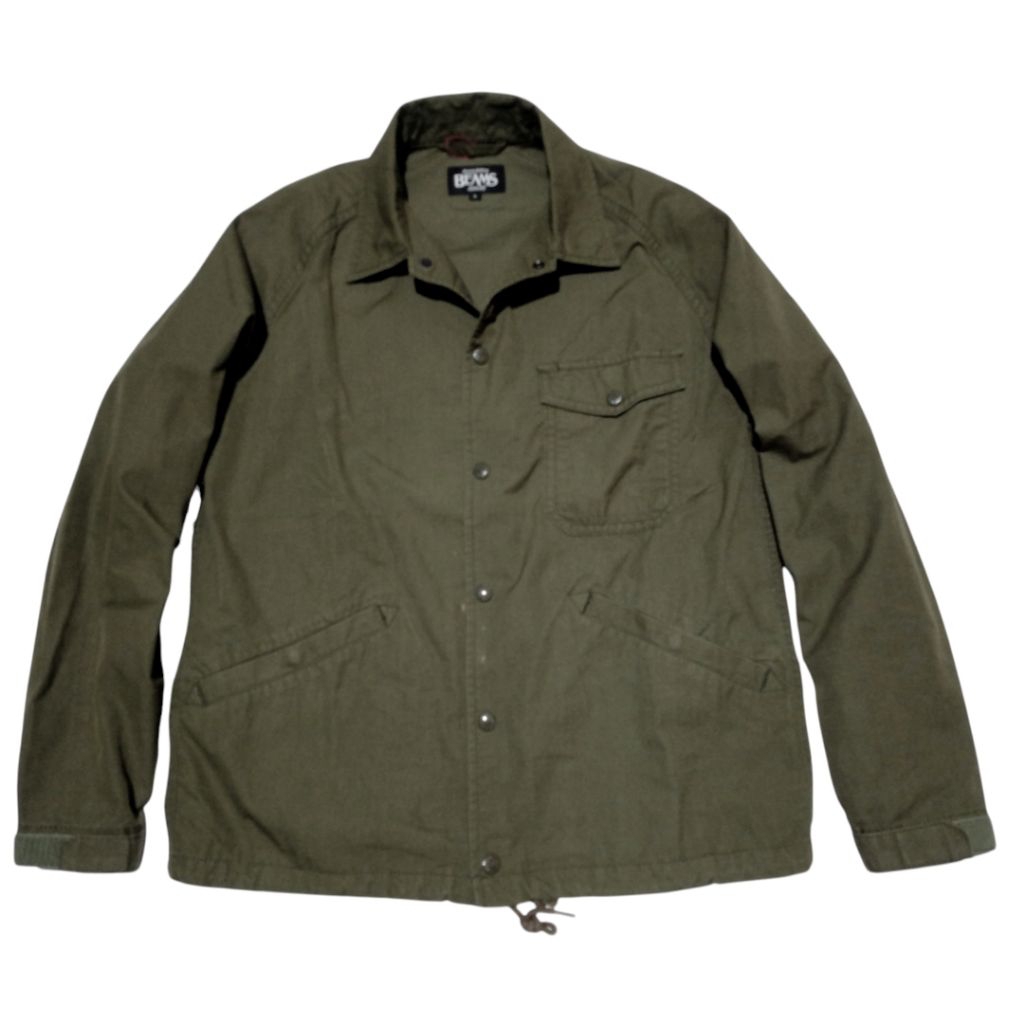 BEAM'S Canvas Ripstok Puffer Type A.2 Deck Military Style Jacket