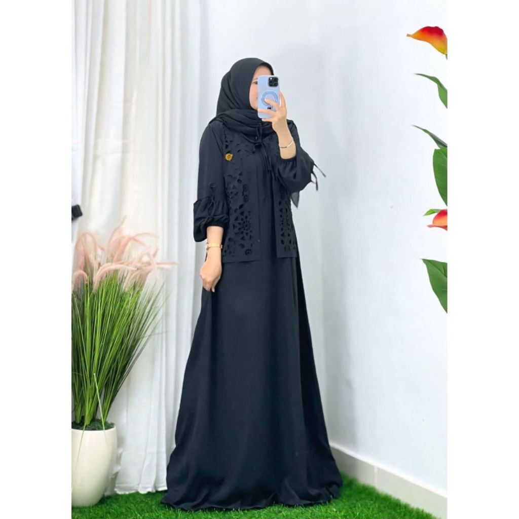 DRESS RAMINA MATT SABRINA LD 106 PB 140 ADEM DAN NYAMAN