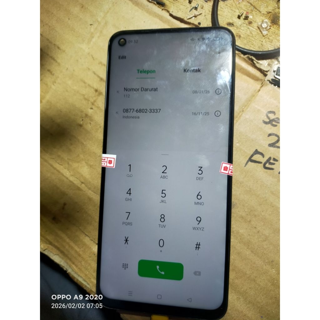 LCD OPPO A92 ORIGINAL COPOTAN