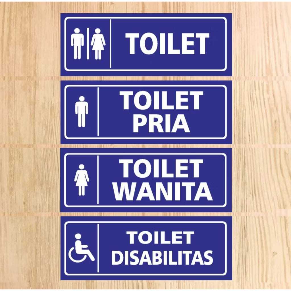 Stiker Toilet | Toilet Unisex / Toilet Pria / Toilet Wanita / Toilet Disabilitas