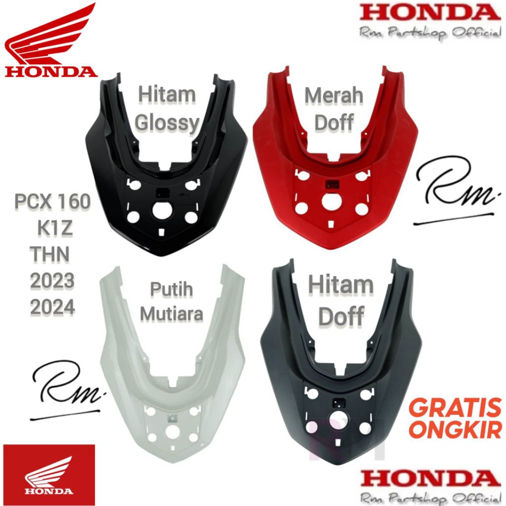 Cover grab rail cover behel begel belakang pcx 160 K1Z Semua warna merah doff merah maroon putih glo