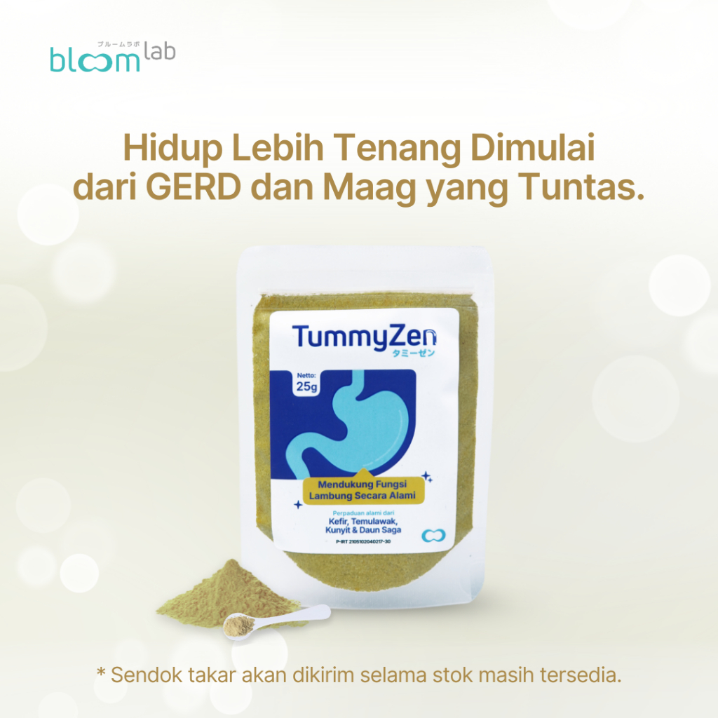 TummyZen BloomLab – Probiotik Alami + Herbal, Solusi Nyaman untuk Lambung Sensitif