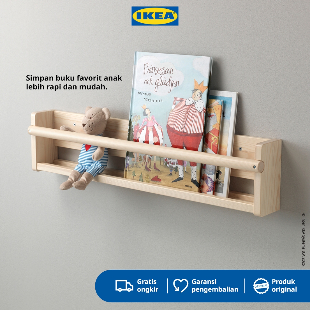 IKEA FLISAT Rak Penyimpanan Dinding Serbaguna Bahan Kayu 70x9x16 cm