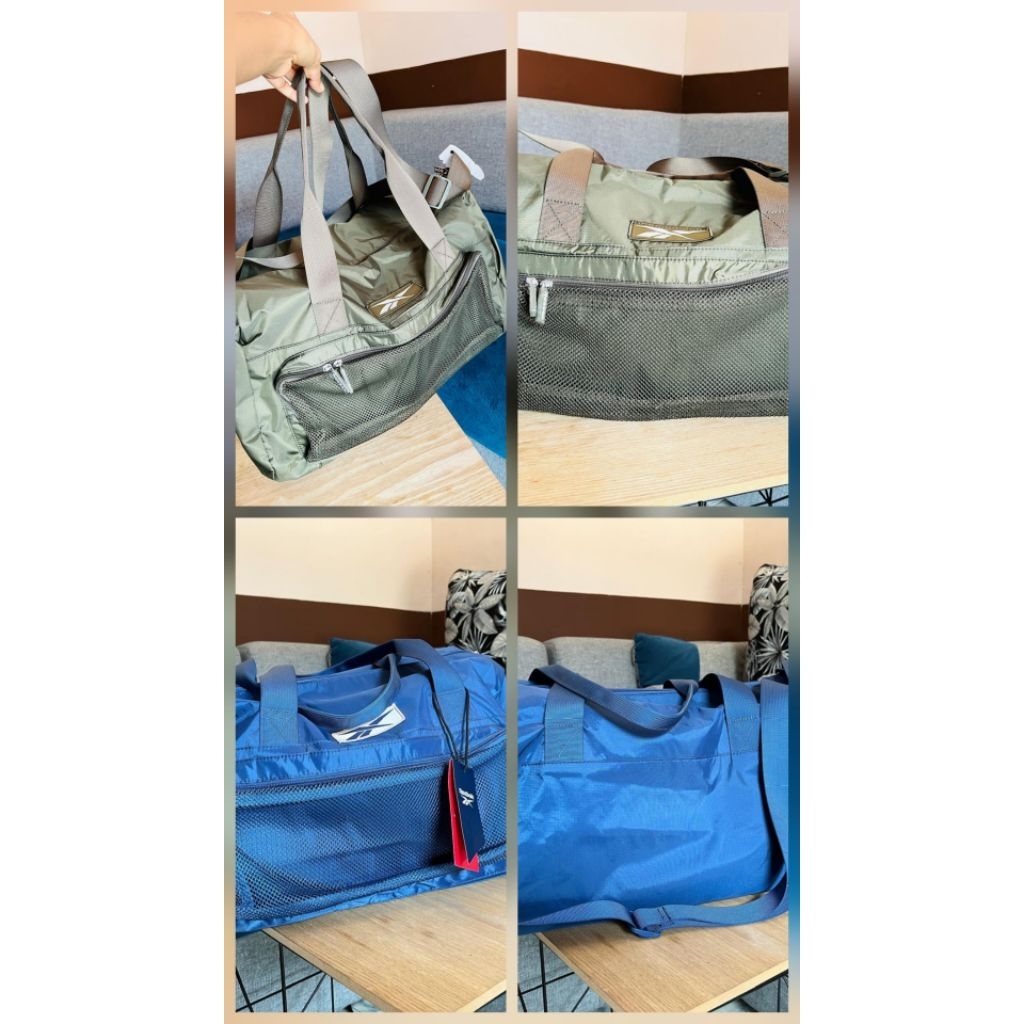 Tas Reebok Berford Duffle Bag Blue Original Sale Sport Station