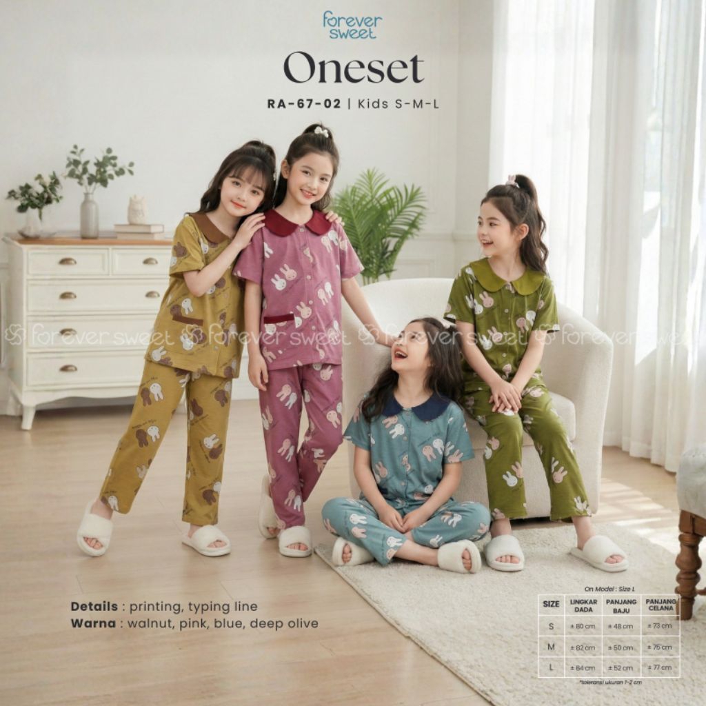 FOREVER SWEET PIYAMA BAJU TIDUR ANAK PEREMPUAN