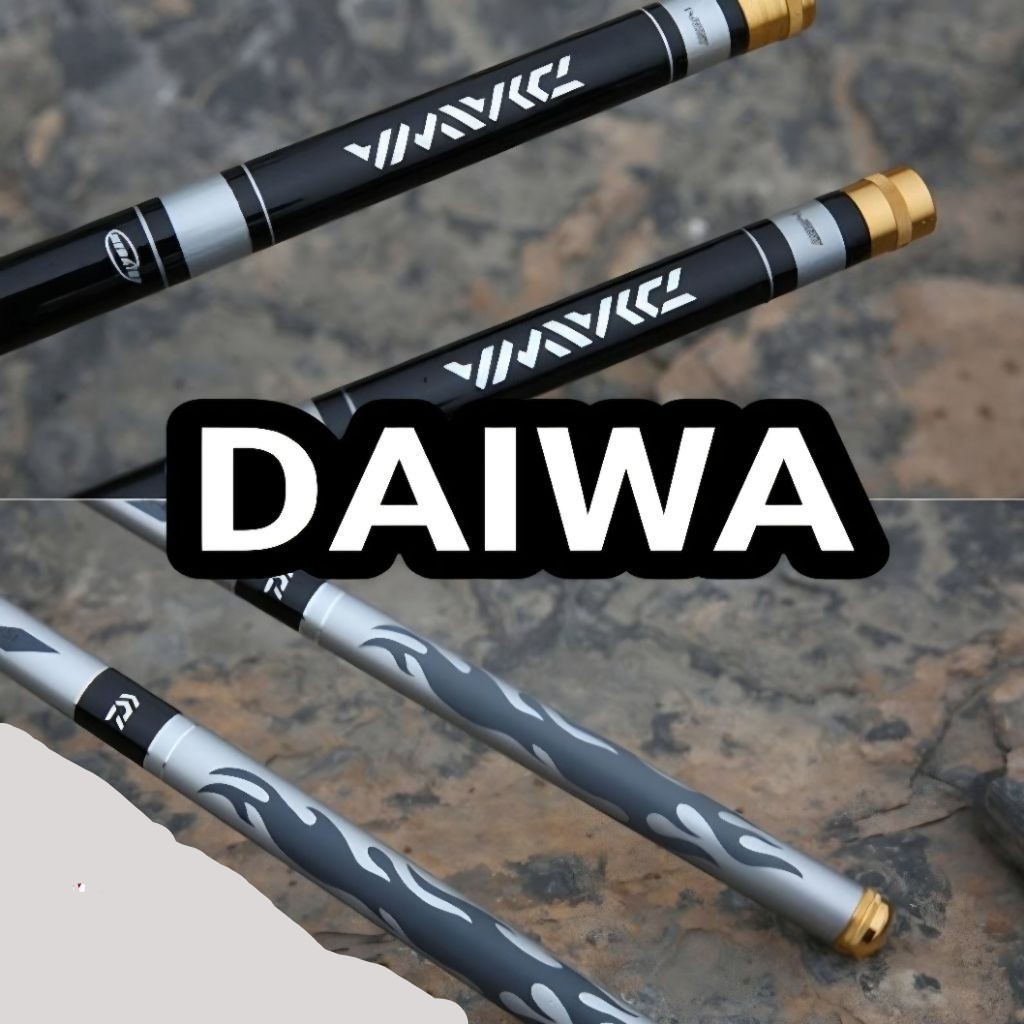 Tegek DAIWA Kyogi 6H Karbon Kaku Hard Ringan Hitam Kaku Medium 360-540cm