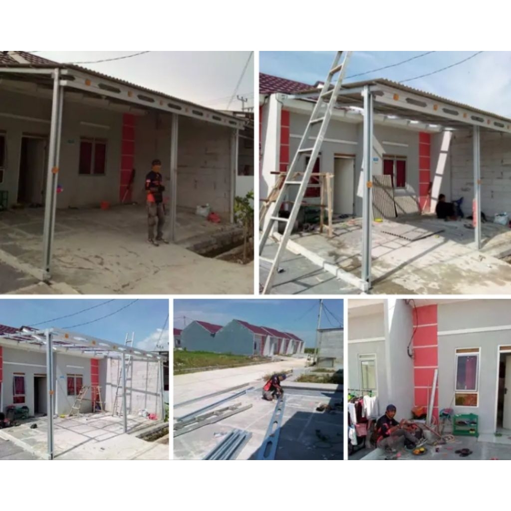 kanopi baja ringan atap asbes