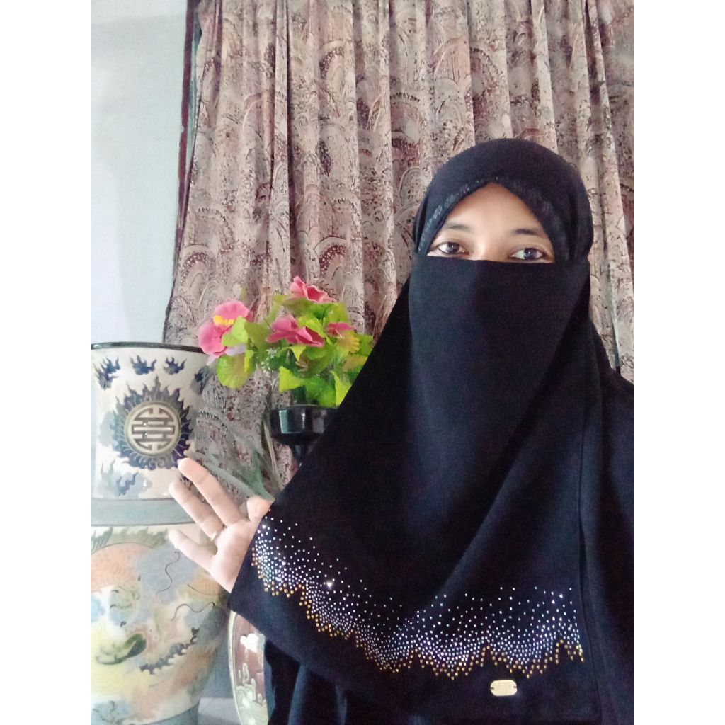 KNISA- CADAR SIFON SILKY SWAROVSKI GOLD,|CADAR SIFON ARAB