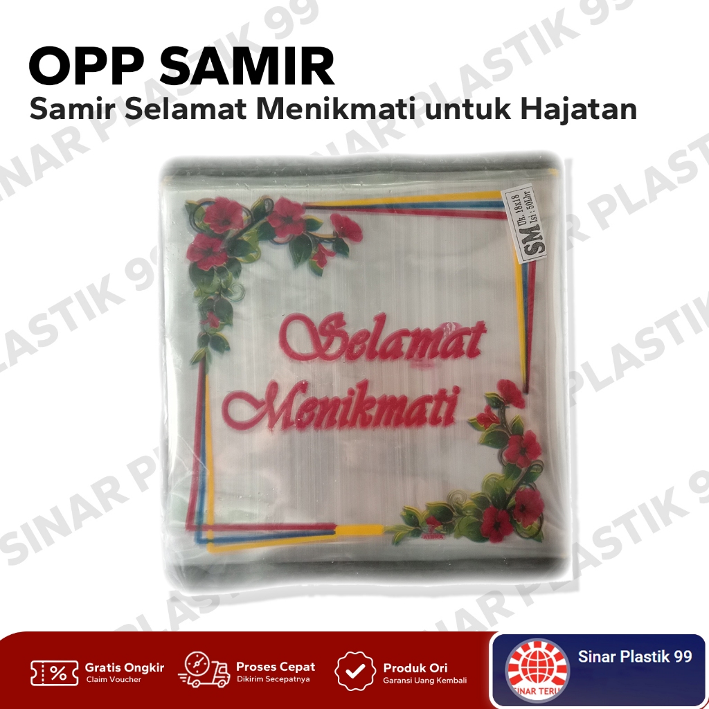 [1 Pack] Samir Plastik SELAMAT MENIKMATI