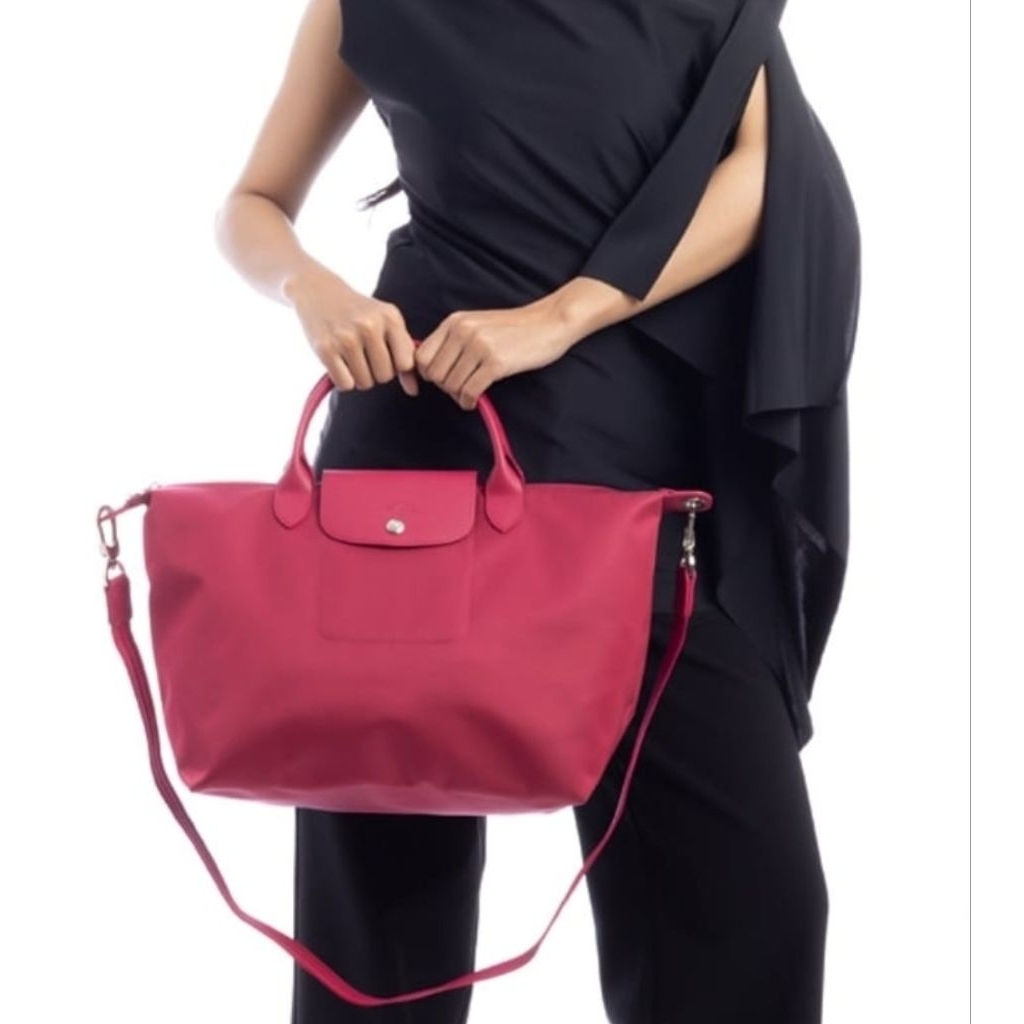 Longchamp Neo Medium Raspberry